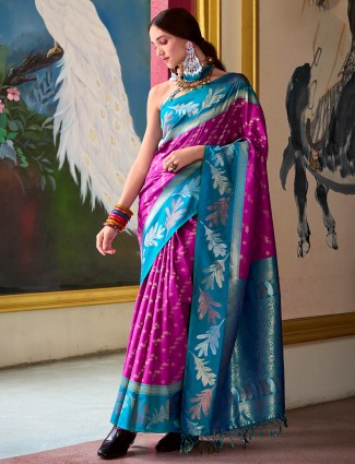 Stunning purple saree for festive season