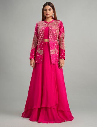 Rani raw silk indowestern style suit