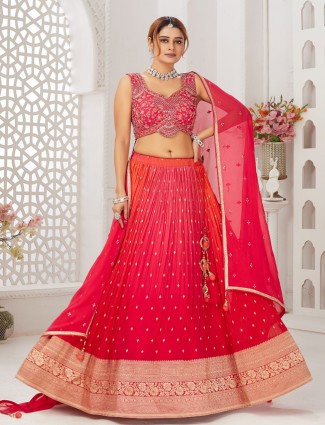 Trendy magenta lehenga choli for wedding