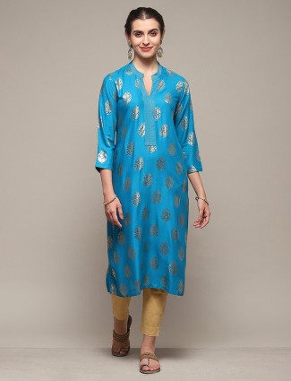 BIBA aqua straight kurti