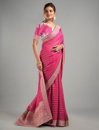 Classy rani georgette saree