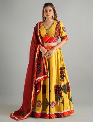 Beautiful musterd yellow chaniya choli