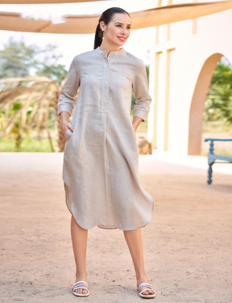 BOOM cream cotton kurti