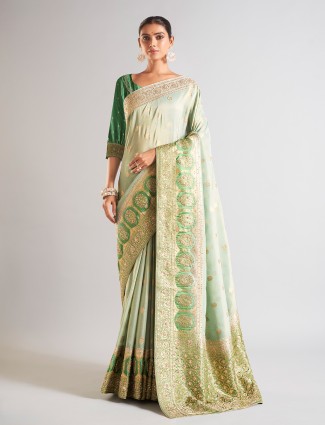 Pink silk bridal syle unstitched lehenga choli with sequins embellishment