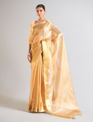 Stunning mustard yellow saree
