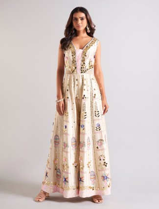 Pink radiance two tone satin silk designer saree