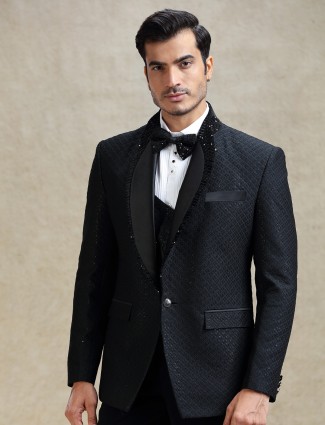 Classic Black tuxedo suit for cocktail parties