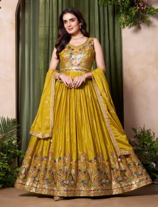 White silk salwar suit with cutdana and sequins work