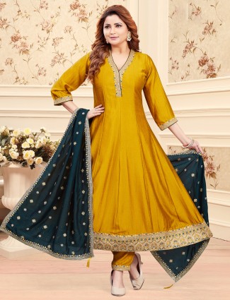Peach georgette palazzo suit featuring bead and sequin accents