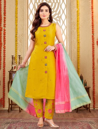 Stylish purple printed cotton silk kurti