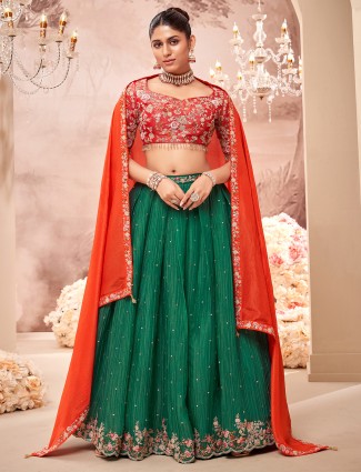 Beautiful stunning navy georgette lehenga choli