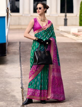 Pink silk bridal syle unstitched lehenga choli with sequins embellishment