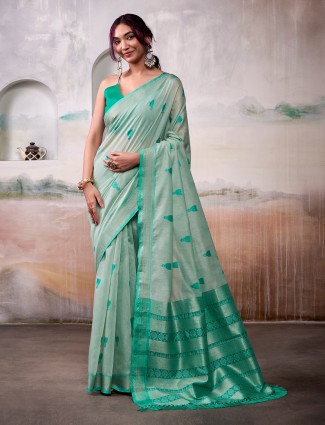 Graceful purple cozi silk saree with artistic prints and thread embroidery