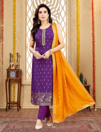 Black silk palazzo kurti set with heavy zari
