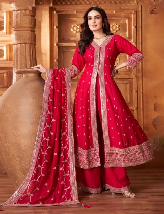 Rani pink pakistani inspired palazzo fashion set