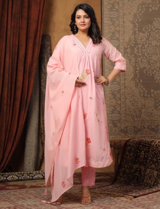 Rose gold printed paithani silk blouse