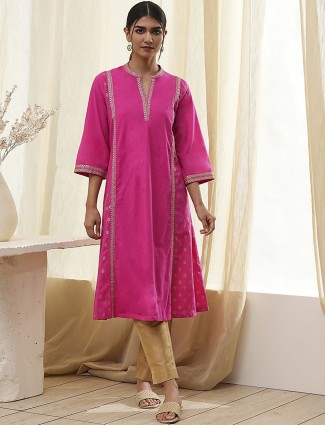 Rani silk casual kurti for women