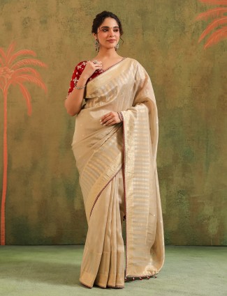 Lavender silk palazzo suit with embellished top