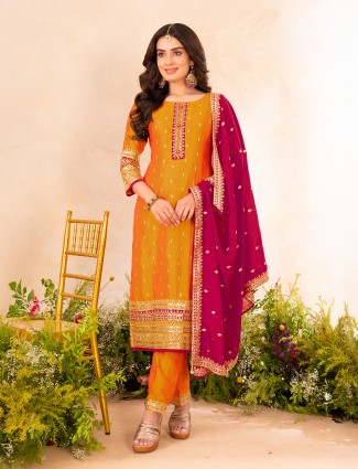 Lilac charm mirror and pearl silk palazzo set