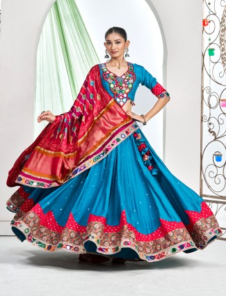 Pink radiance two tone satin silk designer saree