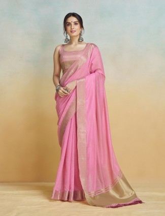 Red printed silk festive kurti set for women