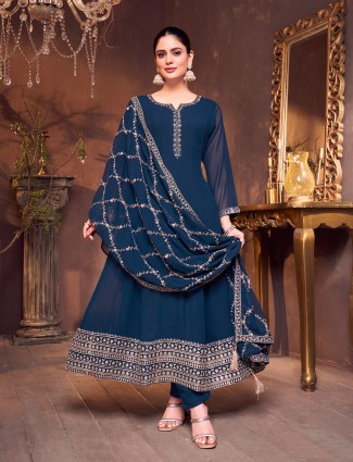 Rama green georgette wedding suit